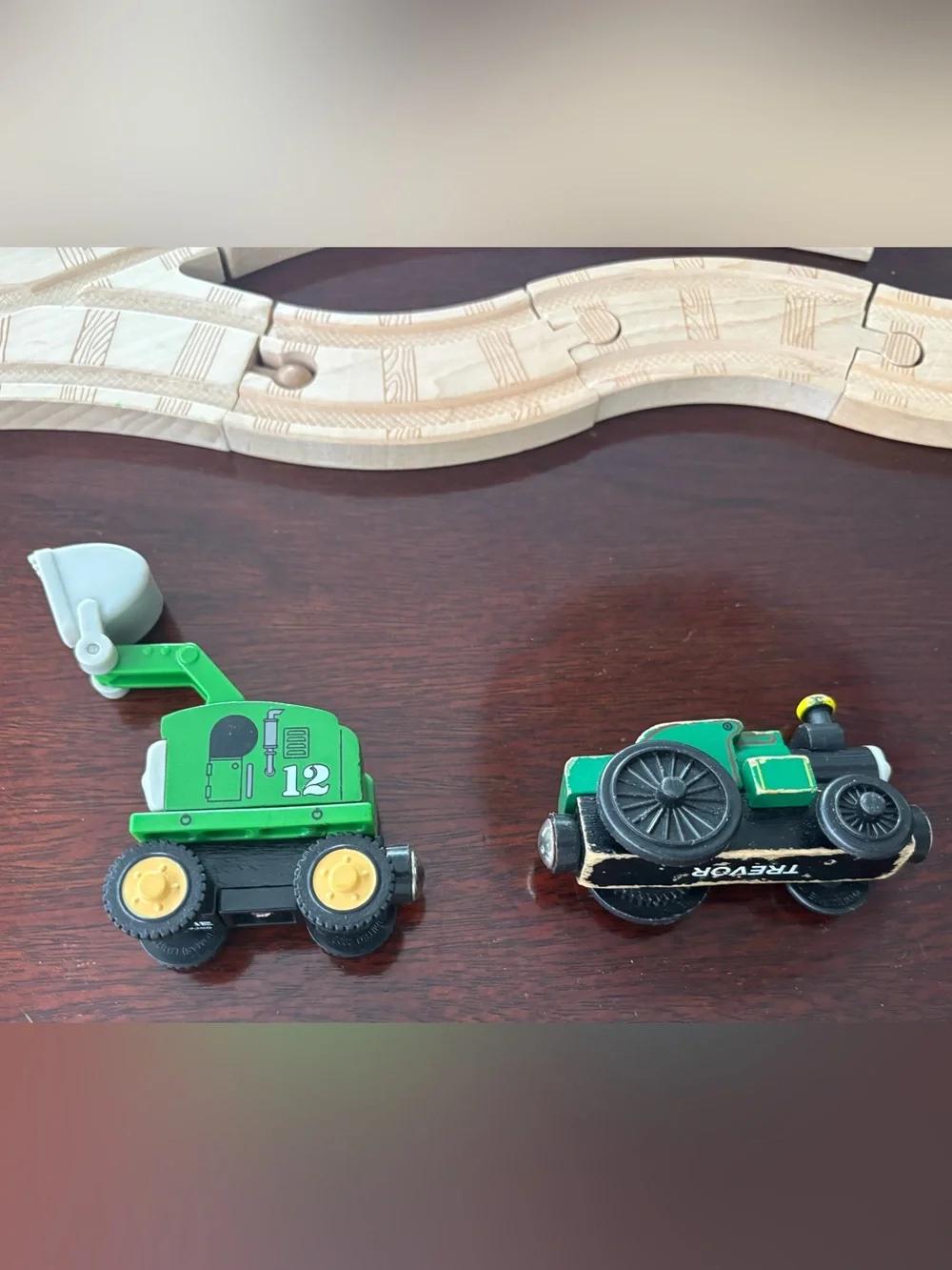 Thomas & Friends Wooden Railway Track Lot 27 Pc w/ Trevor & Alfie
